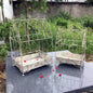 Wholesale 2 Sets Wire Cage Plant Stand metal decorative bird cages for flower shelf