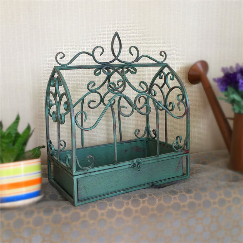 Creative Birdcage Shape Plant Stand home Decorative balcony pot stand plant shelves garden shelf plant stand