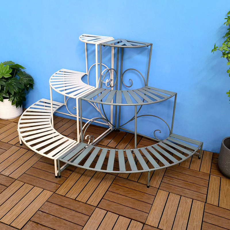 Flower Potted Holder Rack Plant Stand for Indoor Outdoor corner metal plant stand 3 tier flower pot display rack