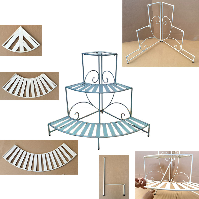 Flower Potted Holder Rack Plant Stand for Indoor Outdoor corner metal plant stand 3 tier flower pot display rack