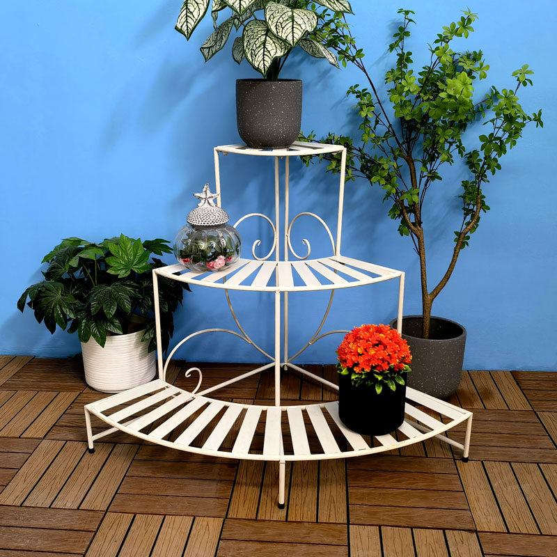 Flower Potted Holder Rack Plant Stand for Indoor Outdoor corner metal plant stand 3 tier flower pot display rack