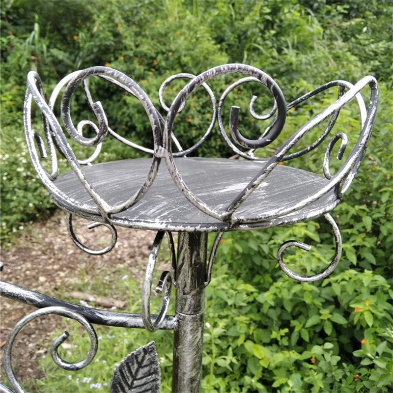 Wrought iron welcome to double basket three-dimensional flower stand floor garden decoration climbing vine shelf