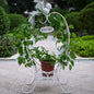 Modern simple new bird welcome frame outdoor garden villa floor type flower pot frame climbing vine rack