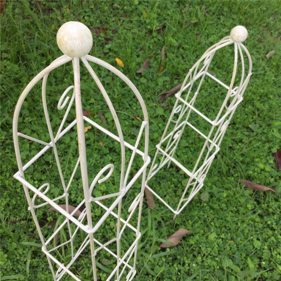 Metal Garden Trellis Leaves Plant Support Garden Plant Trellis Plant Cages Garden Obelisk