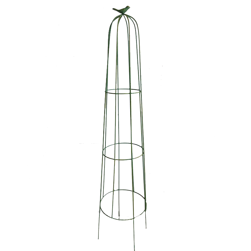 Garden Trellis Climbing Plants, Outdoor Indoor Potted Plant Support Round Obelisk Garden Trellis for Climbing Vine