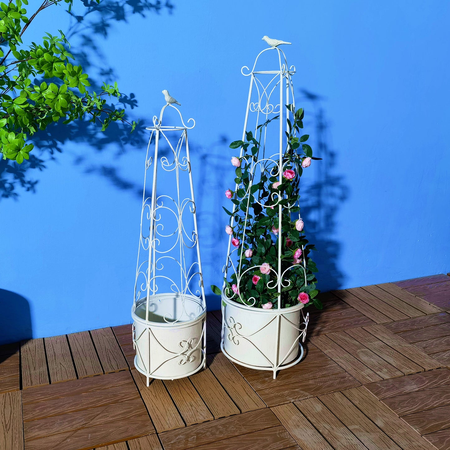 Conical Vegetables Plants Trellis Frame Flower Decorative Garden Tools Plant Support Vine Climbing Rack metal flower stand