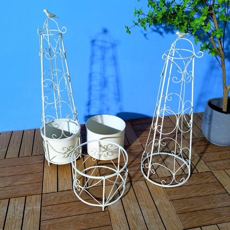 Conical Vegetables Plants Trellis Frame Flower Decorative Garden Tools Plant Support Vine Climbing Rack metal flower stand