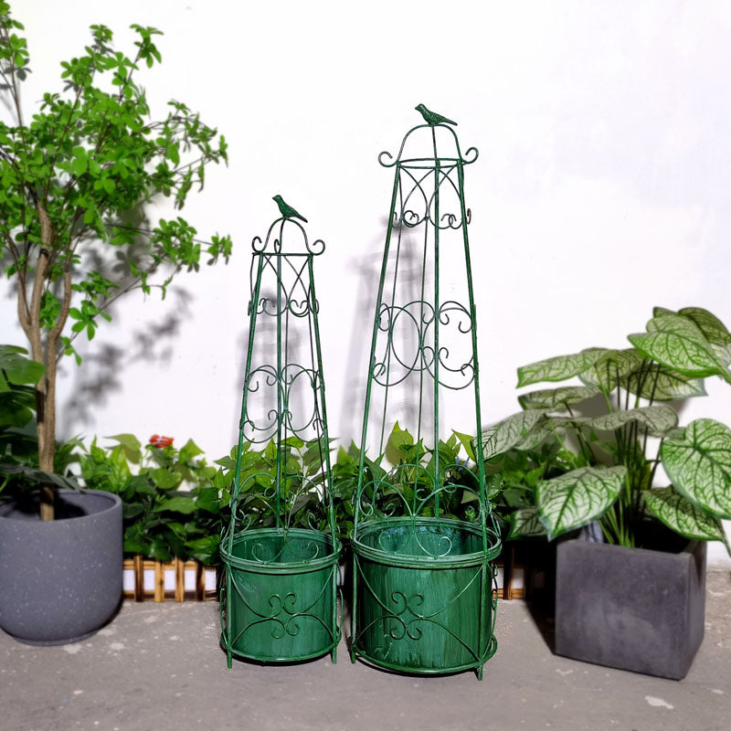 Conical Vegetables Plants Trellis Frame Flower Decorative Garden Tools Plant Support Vine Climbing Rack metal flower stand