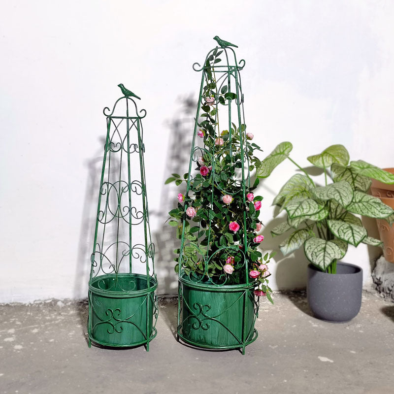 Conical Vegetables Plants Trellis Frame Flower Decorative Garden Tools Plant Support Vine Climbing Rack metal flower stand