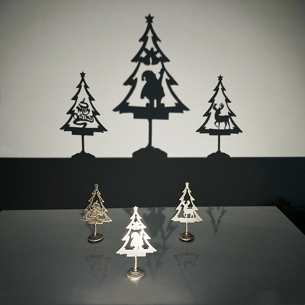 Factory Vintage Christmas Decoration for Home Xmas Supplies Metal Christmas trees Table Cabinet Ornament