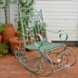 Garden & Patio Furniture Decoration Wrought Iron Outdoor Rocking Chair Metal Rocking Chair