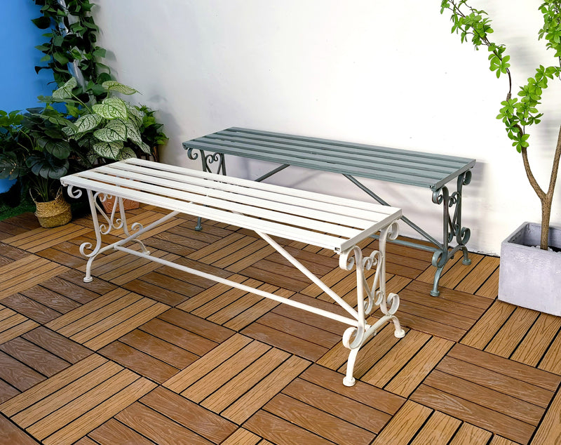 High Quality Industrial Metal Antique Garden Bench Double Seat Patio Lawn wedding bench Park Bench