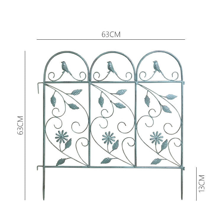 Decor Garden Metal Panel Fence Border Metal Fence Garden Edging Border adjustable Panel Border Animal Barrier Flower Edging