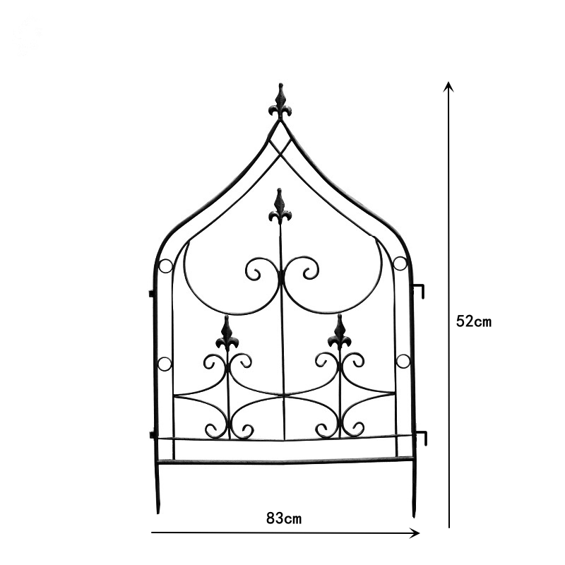 Border Edging Set Wire Folding Fencing for Garden Landscaping Fence Animal Barrier Black border fence Manufacture