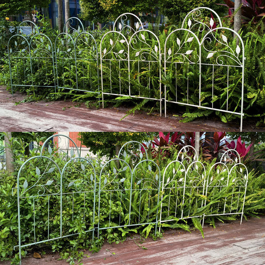 Garden Edging Border- Flower Bed Edging for Landscaping- Fence, Interlocking Outdoor Lawn Stakes fence garden manufacturers